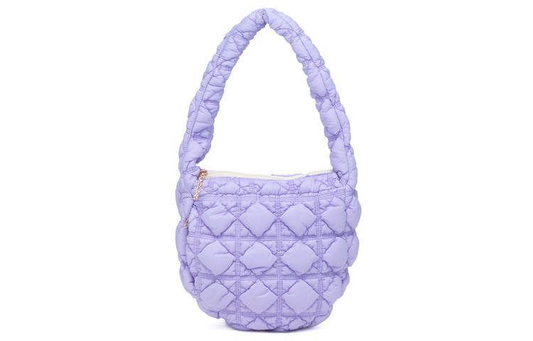 CARLYN Nylon Cloud Bag, Handbag, Shoulder Bag Women's Purple