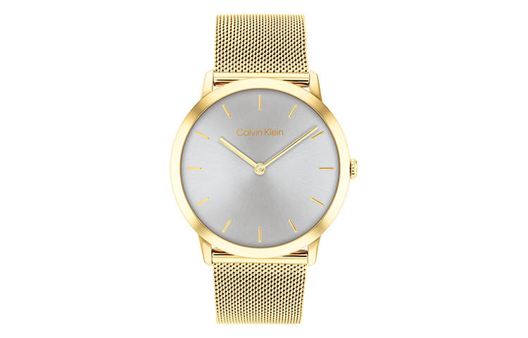 CALVIN KLEIN Wrist Watches Quartz Movement Steel Strap Silver Dial Unisex 30m Water Resistant
