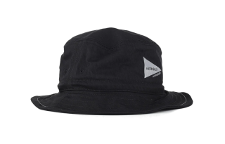 And Wander Cotton, Nylon Bucket Hats Men's Black