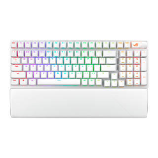 ROG Ranger 2 98 Keys 98 Wireless Edition, Moon Radiant White Tri Mode Hot Swappable Gaming Esports Mechanical Keyboard