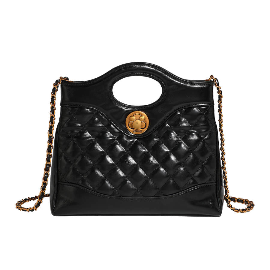 Disney Mickey Series PU Polyester Handbag Regular Women's Black