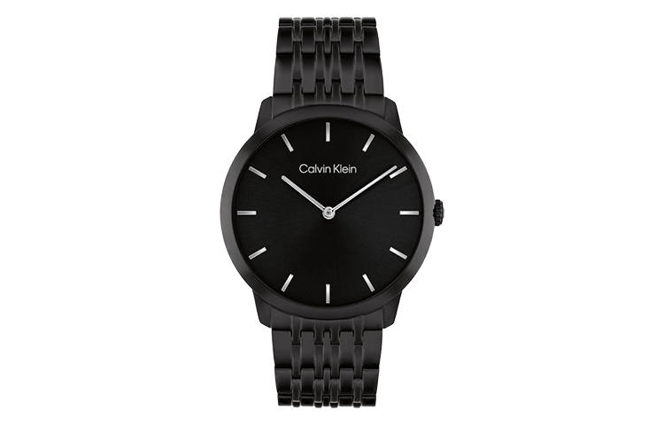 CALVIN KLEIN Wrist Watches Quartz Movement Steel Strap Black Dial Men's Watches