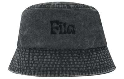 FILA FUSION Cotton Bucket Hats Unisex Gray