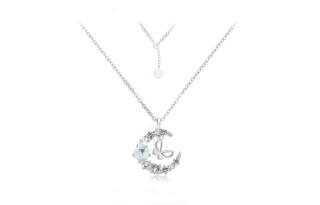 RINGLOVE Zircon White Jade Bodhi Necklaces Women's
