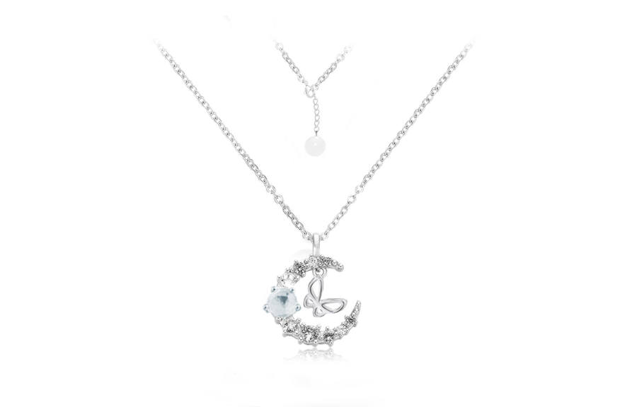 RINGLOVE Zircon White Jade Bodhi Necklaces Women's