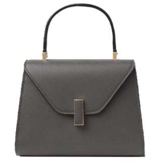 Valextra Iside Calfskin Handbag, Shoulder Bag, Crossbody Bag Mini Women's Smoke Gray