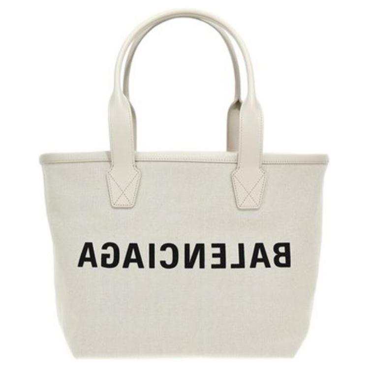 Balenciaga Cow Leather Tote Bag, Shopping Bag, Handbag Women's Light Umber