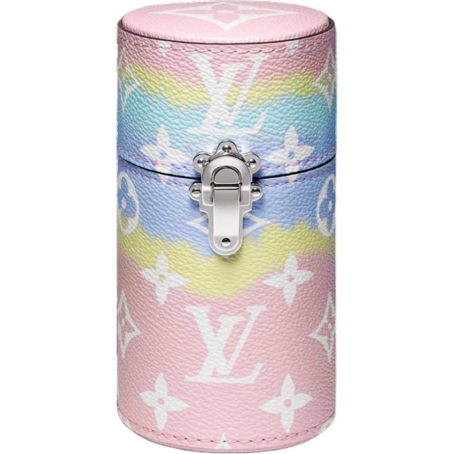 LOUIS VUITTON Monogram Canvas Travel Storage Bag Unisex Pink Multicolor