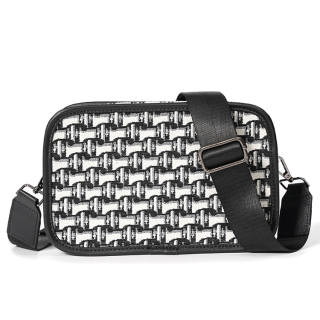 CARTELO Canvas Bag, Crossbody Bag, Fanny Pack, Small Square Bag, Camera Bag Unisex Black
