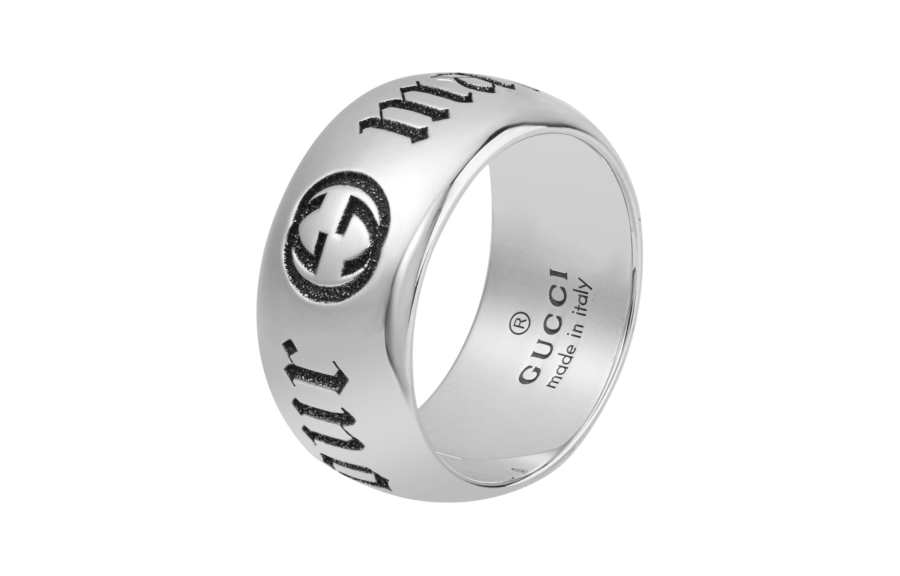 GUCCI GUCCI Ghost 925 Sterling Silver Rings Unisex Silver