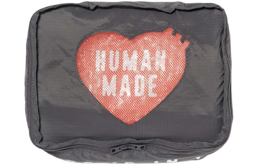 HUMAN MADE Heart motif Logo print Gusset Case
