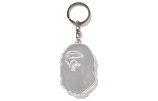 A BATHING APE Metal Keychains Men's Silver