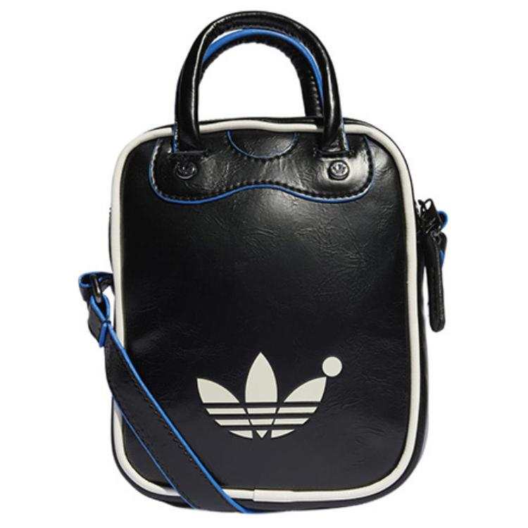 Adidas Originals Trefoil Blue Version Collection Polyurethane Bowling Bag, Handbag, Shoulder Bag, Crossbody Bag Regular
