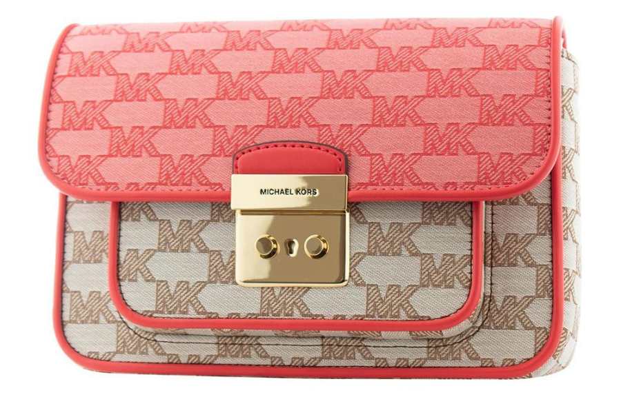 MICHAEL KORS Fabric Crossbody Bag, Shoulder Bag Women's Watermelon Red