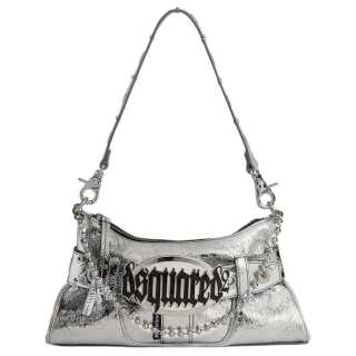 DSQUARED 2 Logo Plaque Chain Linked Shoulder Bag