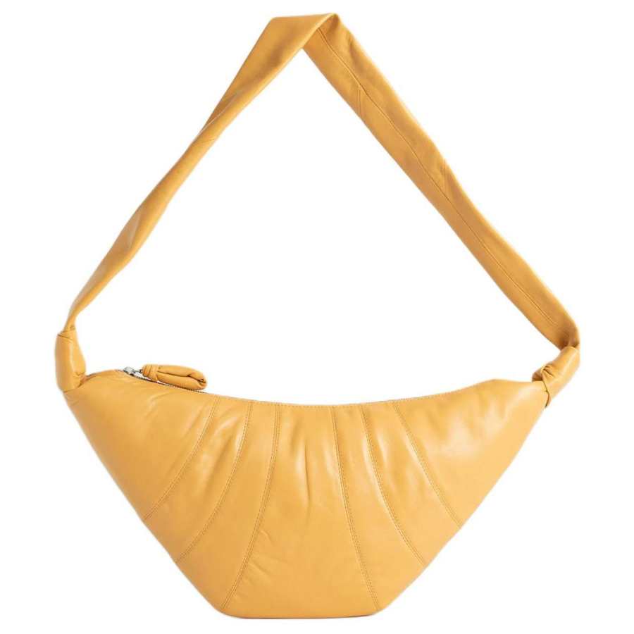 Lemaire Croissant Sheepskin Croissant Bag, Croissant Bag, Croissant Bag, Handbag, Shoulder Bag Women's Yellow