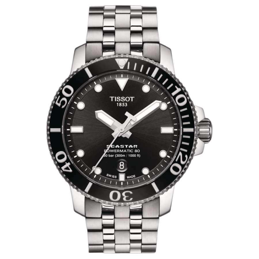 TISSOT Starfish Collection Automatic Mechanical Movement Men's Watches Watch 43mm Black Dial
