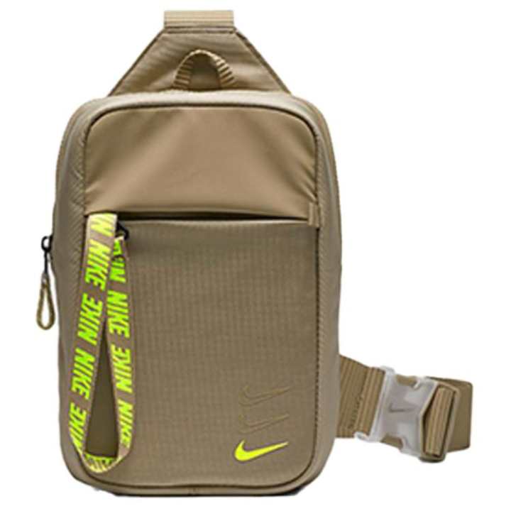Nike Nike Letter Nylon Crossbody Bag Regular Unisex Khaki