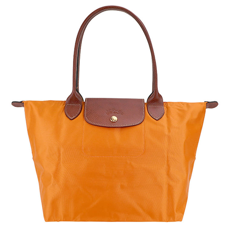 LONGCHAMP Le Pliage Canvas With Leather Trim Tote Bag, Shopping Bag, Dumpling Bag, Handbag, Shoulder Bag Small Women's