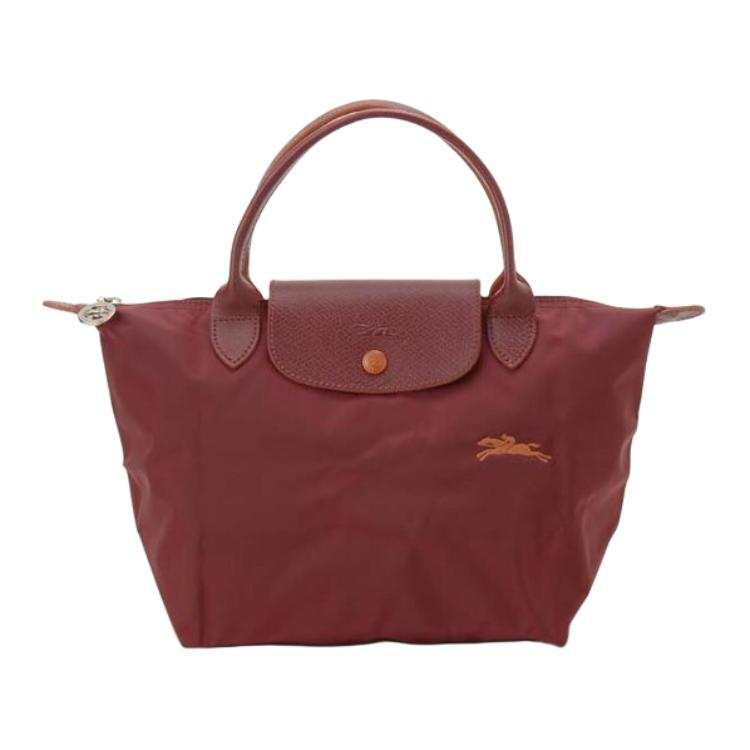 LONGCHAMP Le Pliage Textile, Nylon Fabric Handbag, Dumpling Bag, Shoulder Bag Small Women's Fuchsia