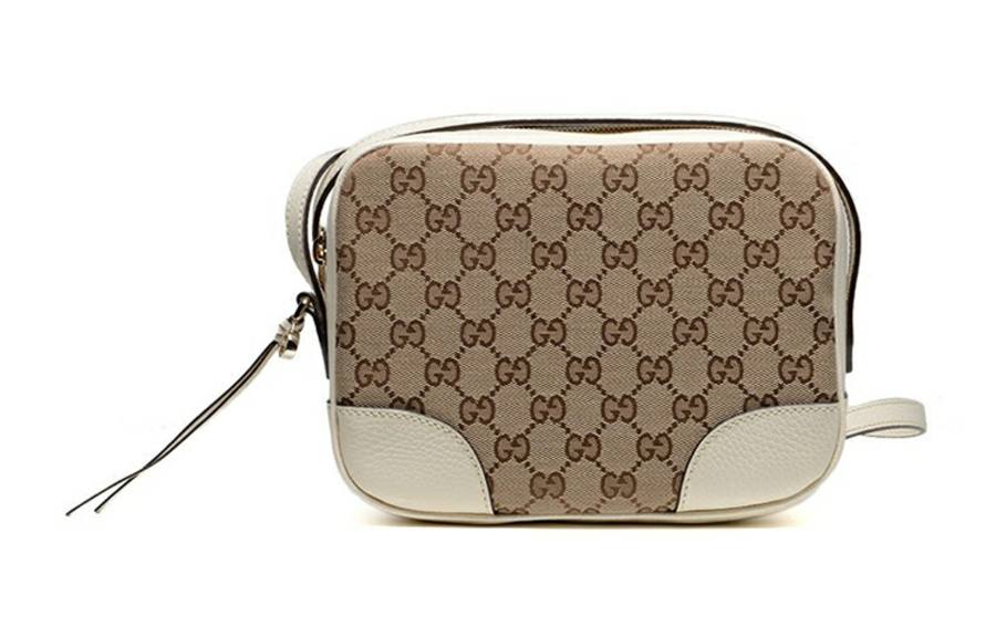 GUCCI Canvas With Leather Camera Bag, Shoulder Bag, Crossbody Bag Women's