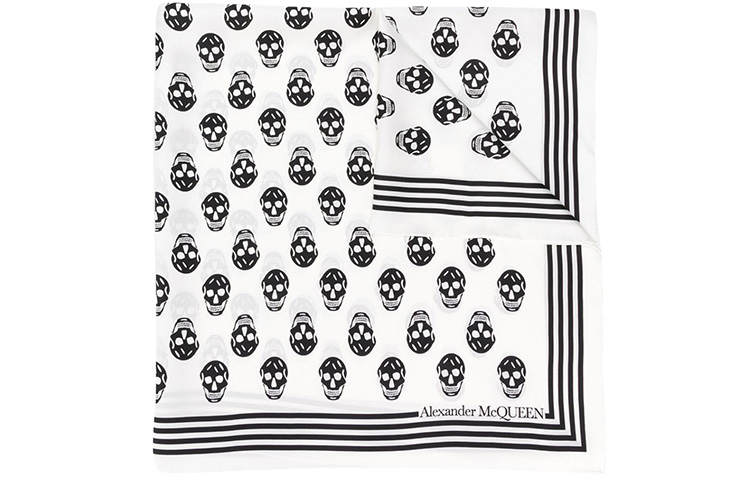 Alexander McQueen Alexander McQueen Allover Skull Print Scarf