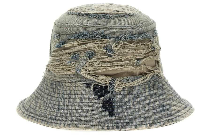 Rick Owens DRKSHDW Cotton Bucket Hats Men's Blue
