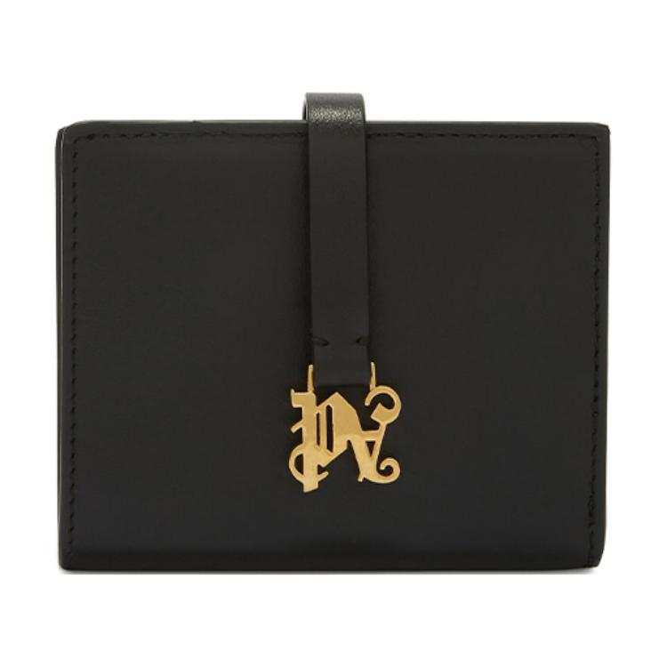Palm Angels monogram-appliqu� leather wallet