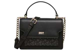 DKNY Leather Handbag, Shoulder Bag, Crossbody Bag Women's Black
