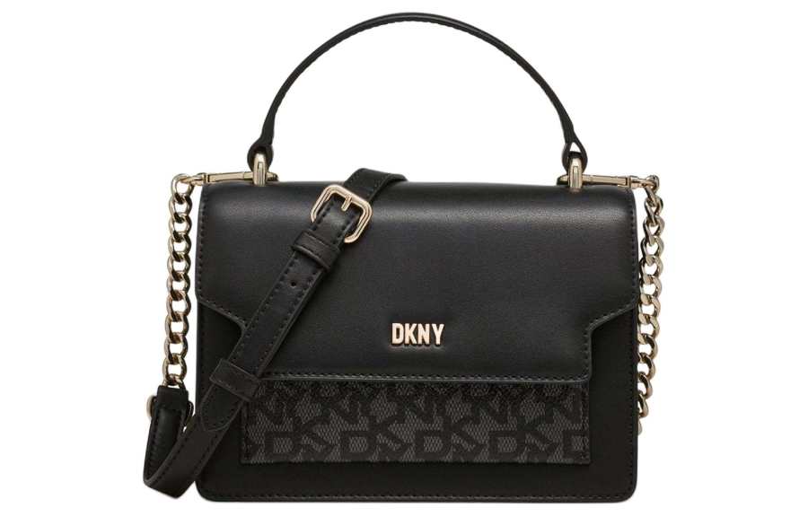 DKNY Leather Handbag, Shoulder Bag, Crossbody Bag Women's Black