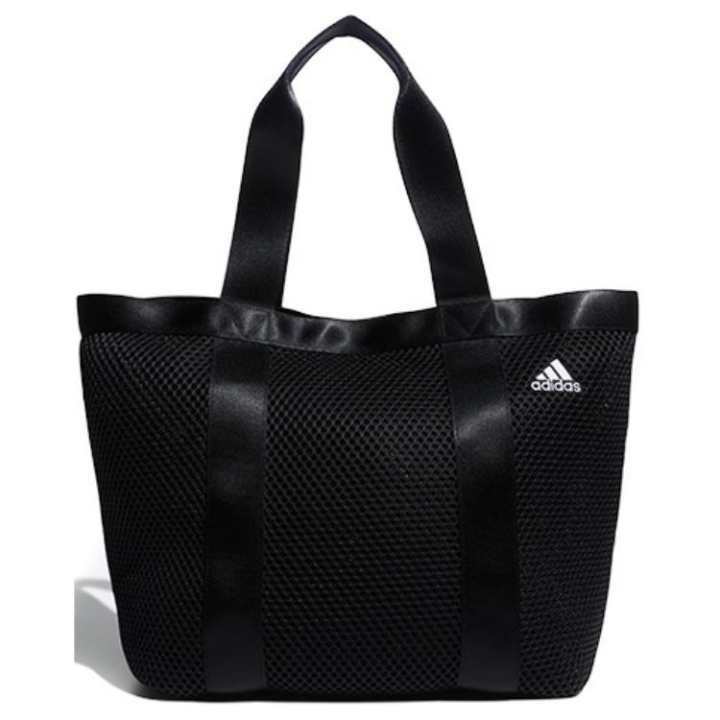 Adidas Adidas Polyester Tote Bag, Shopping Bag, Shoulder Bag, Handbag Regular Unisex Black