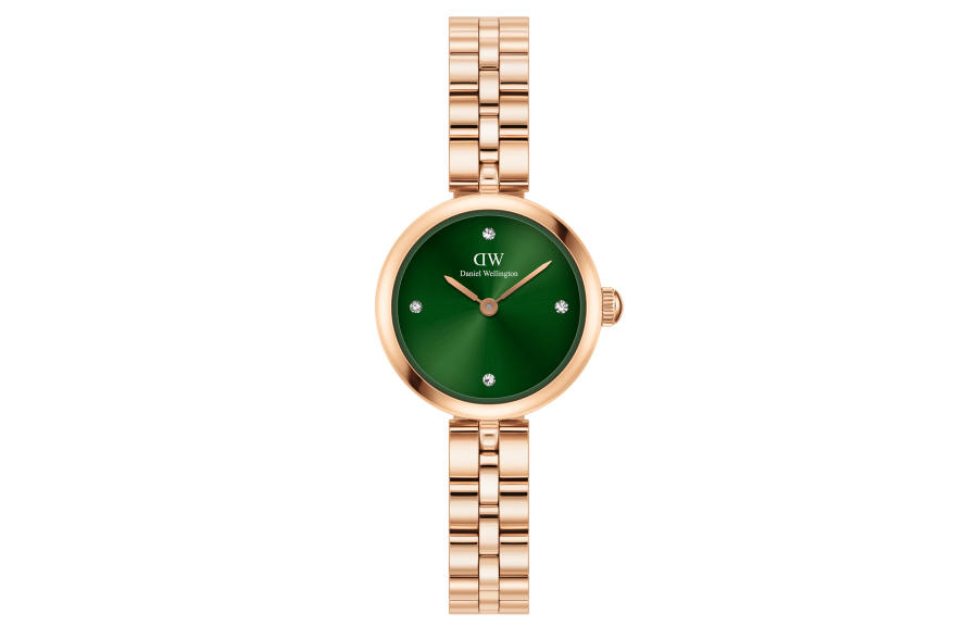 DW/DanielWellington Daniel Wellington DW Gilded Watch DW Watch Wrist Watches Quartz Movement Stainless Steel Watchband 22mm Green Dial