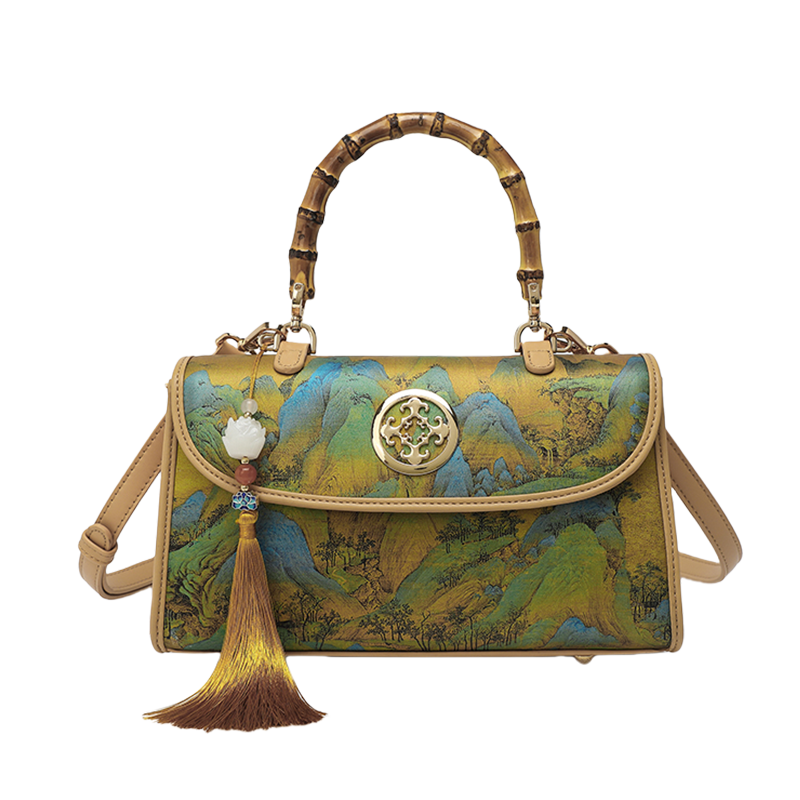 PAYOT PAYOT Pu Shoulder Bag, Handbag Medium Women's Bamboo Turquoise