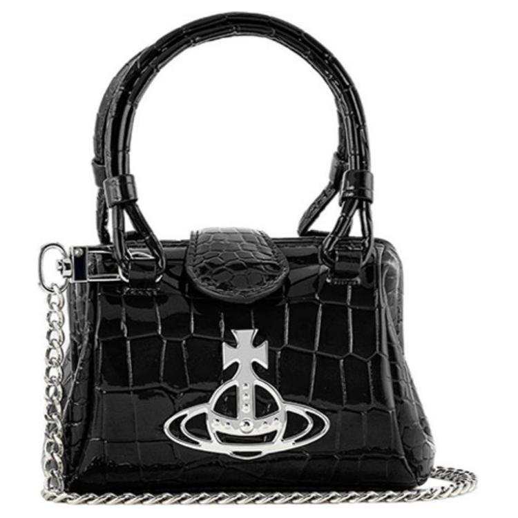 Vivienne Westwood Polyurethane Shoulder Bag, Crossbody Bag, Handbag Mini Women's Black