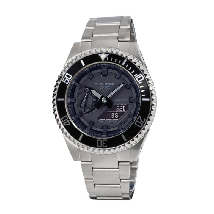 CASIO CASIO Unisex Liquid Crystal/Analog Dual Display Series Black Watch