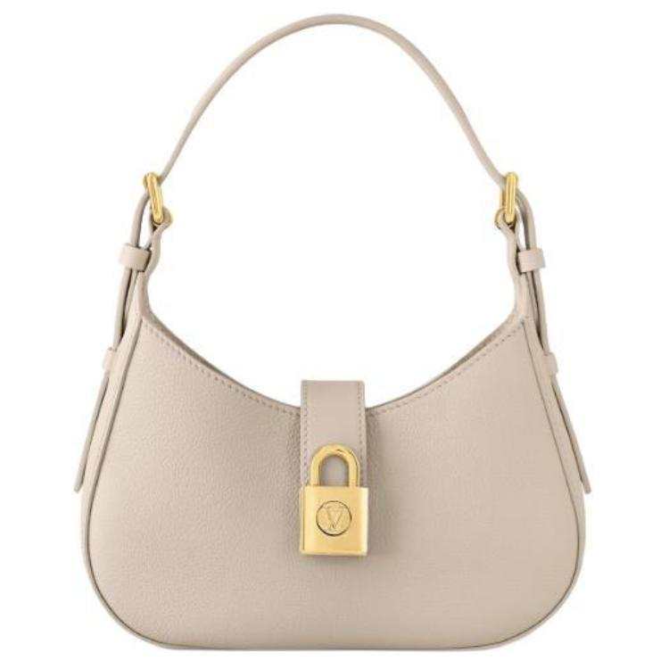 LOUIS VUITTON Leather Handbag, Shoulder Bag Women's Lime Gray