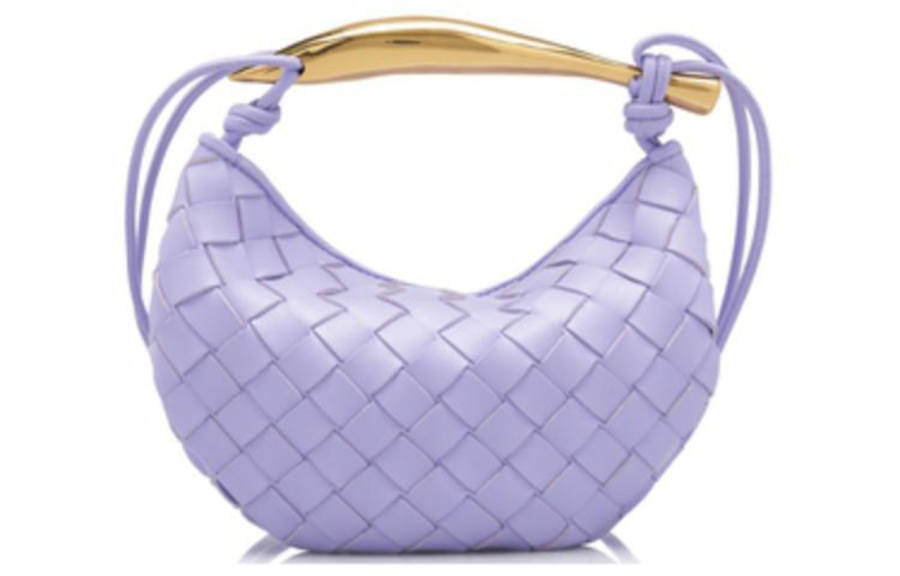 Bottega Veneta Sheepskin Shoulder Bag, Crossbody Bag, Handbag Women's Purple