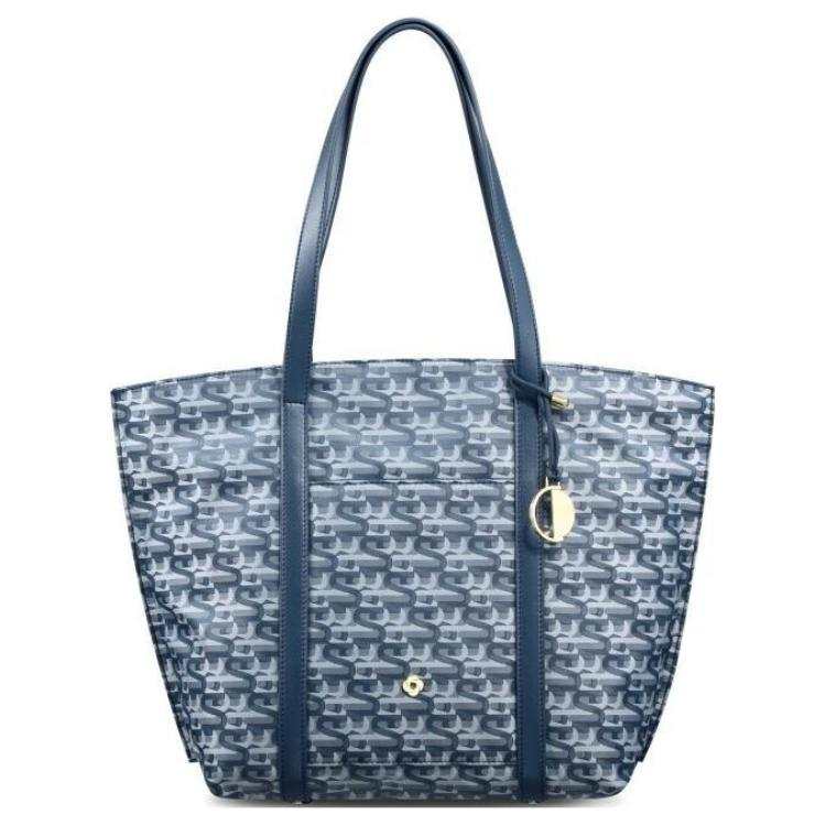 SAMSONITE Fabric Tote Bag, Shopping Bag, Handbag, Shoulder Bag Large Women's Blue