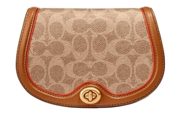 COACH Saddle Cow Leather Saddle Bag, Crossbody Bag, Fanny Pack Small Women's Brown