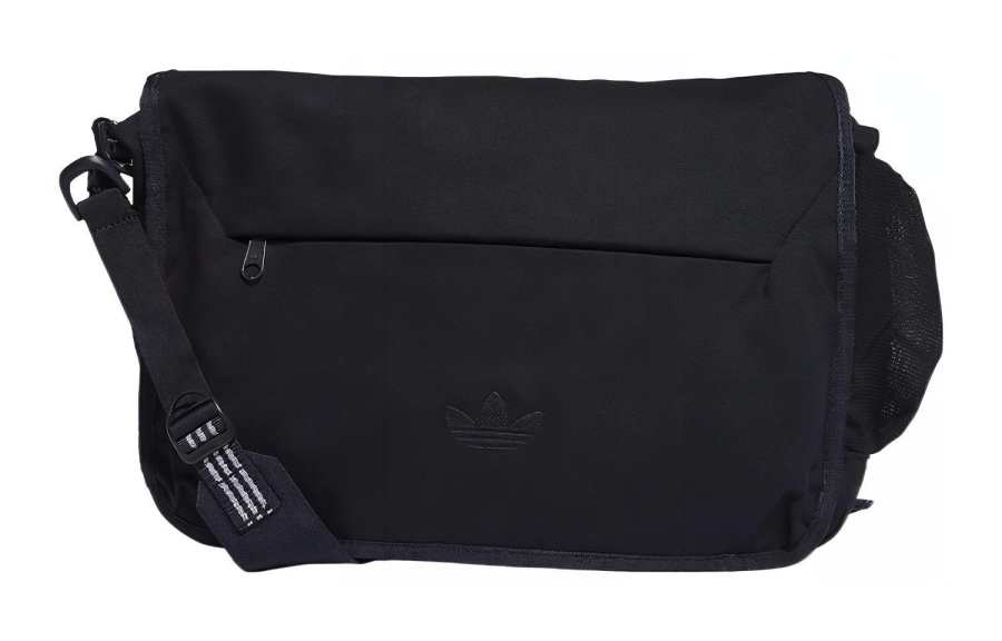 Adidas Originals Trefoil Cotton Twill Messenger Bag, Shoulder Bag, Crossbody Bag Unisex Legend Ink