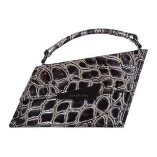 Acne Studios Crocodile Embossed Calfskin Shoulder Bag, Crossbody Bag, Handbag Mini Women's Black