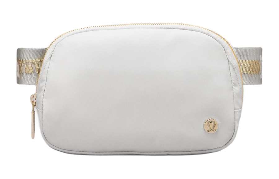 Lululemon Nylon Fanny Pack Unisex Steam/Gold/White