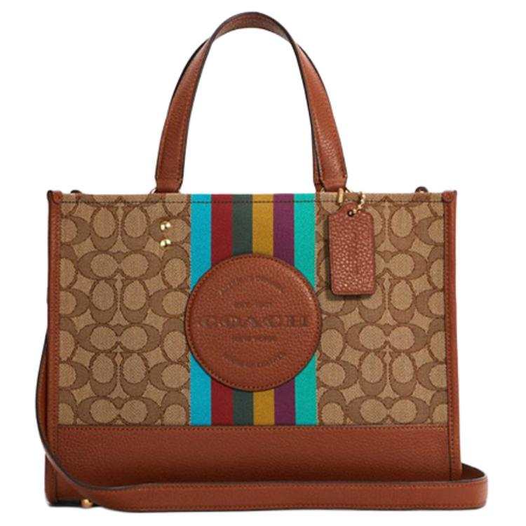 COACH Dempsey Leather Tote Bag, Shopping Bag, Shoulder Bag, Crossbody Bag, Handbag Large Women's
