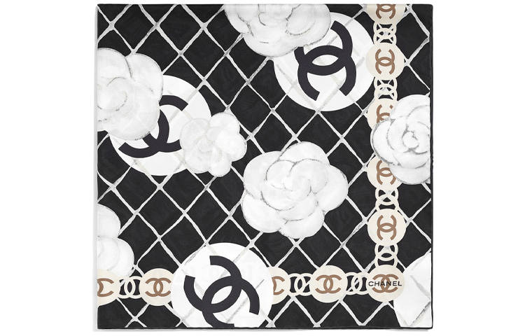 CHANEL Camellia Scarves Women's