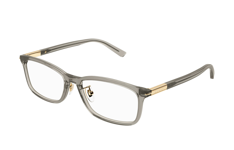 GUCCI GUCCI Irregular Shape Eyeglass Frames Women's Gray