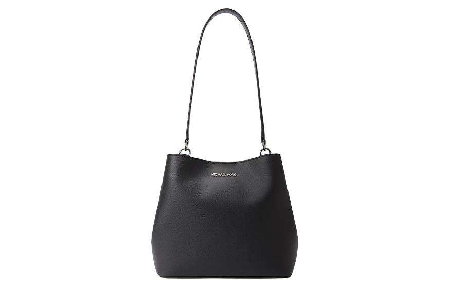 MICHAEL KORS Artificial Leather Bucket Bag, Handbag, Shoulder Bag Medium Women's Black