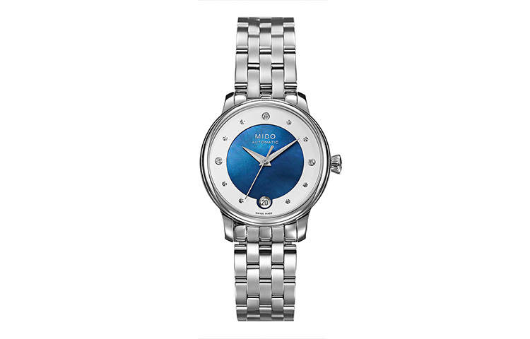MIDO MIDO Baroncelli Automatic Mechanical Movement Women's Watch 33mm Blue Dial