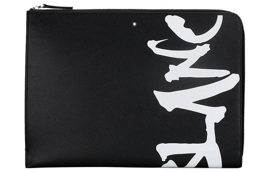 MONTBLANC MONTBLANC Leather Clutch Men's Black