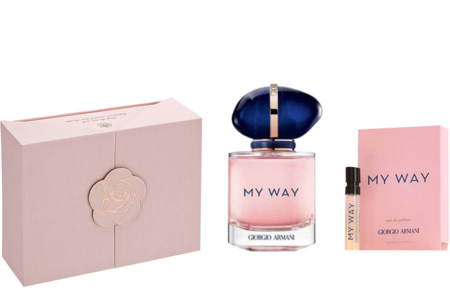 GIORGIO ARMANI ARMANI MYWAY Self Boundless, Perfume, Classic Version, Gift Box Set, Floral Scent Woody Eau De Parfum EDP Cosmetics