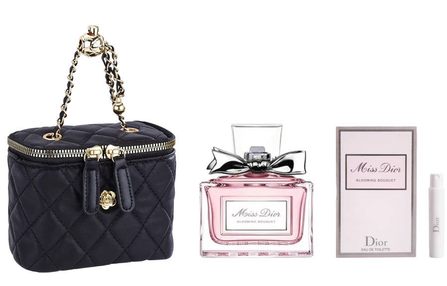 DIOR Floral Sweetheart Chain Bag Perfume Sets Eau De Toilette Floral Scent Bergamot Rose Peony White Musk